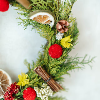 Amélie クリスマスリース 2025 C 20cm｜Fruit garden